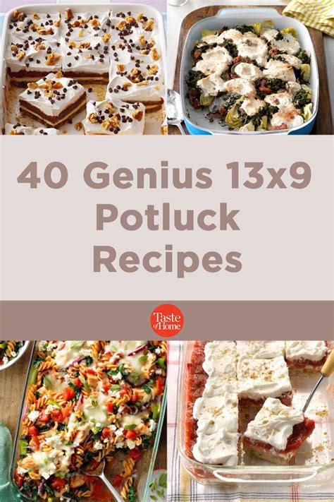 40 Genius 13x9 Potluck Recipes Potluck Recipes Recipes Easy Potluck