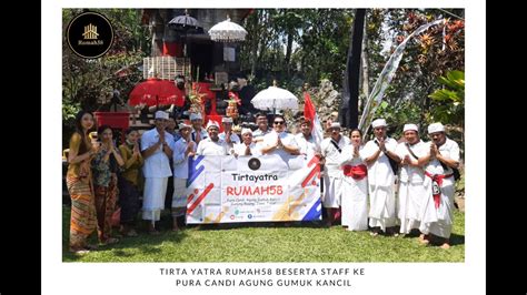 Tirta Yatra Rumah Ke Pura Candi Agung Gumuk Kancil Pada Hari Selasa