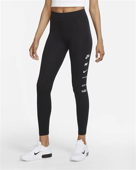 Nike Sportswear Swoosh Womens High Waisted Leggings Nike Nz