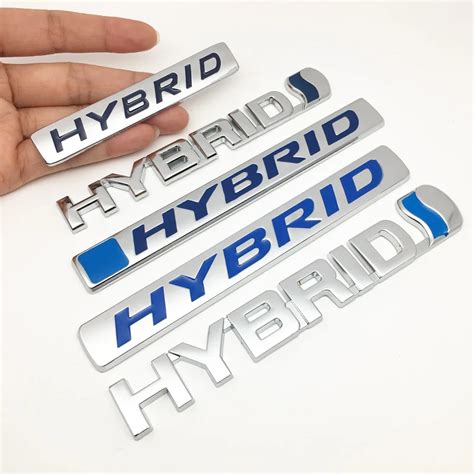 The New 3d Metal Hybrid Logo Sticker Car Side Fender Emblem Badge Decal