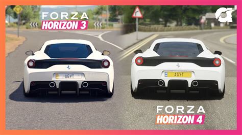 Forza Horizon 4 Vs Forza Horizon 3 𝗚𝗿𝗮𝗽𝗵𝗶𝗰𝘀 𝗖𝗼𝗺𝗽𝗮𝗿𝗶𝘀𝗼𝗻 🏎️ Youtube