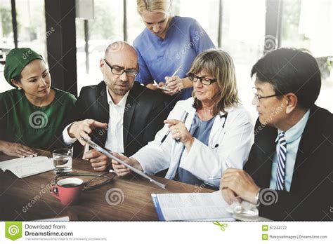 Doctor Team Treatment Plan Discussion Concept Stock Photo Image Of