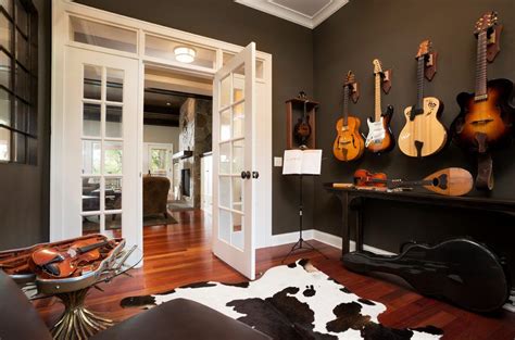 See more ideas about guitar room, home music rooms, music room. Guitar decorations ideas home office transitional with ...