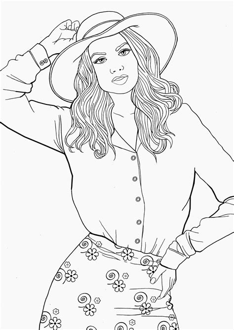 Free Printable Coloring Pages Of Women
