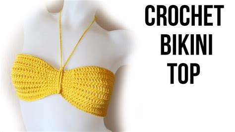 how to crochet a bikini top free tutorial pattern easy crochet