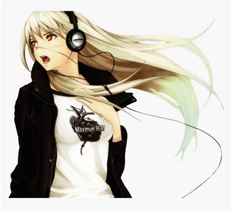 Kawaii Anime Girl With Headphones Anime Wallpaper Hd