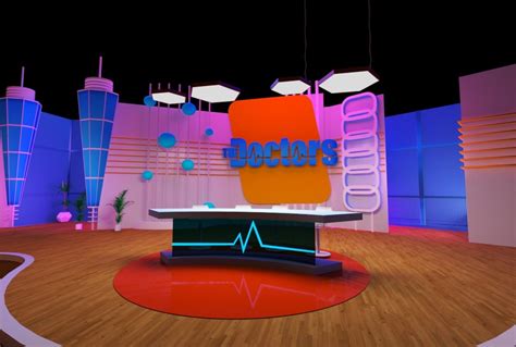 Zyad Fathy Tv Studio Set Design For The Doctors Talk Show
