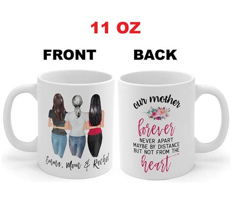 Now it's hers, so let's celebrate your mom (who brought you into this world!) the right way. Personalized Mom and Daughters Mug, Mom Coffee, From ...