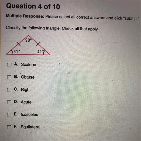 Classify the following triangle. Check all that apply. - Brainly.com