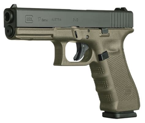 Glock G17 Double Action 9mm 448 171 Od Green Grip Black Pg1757203