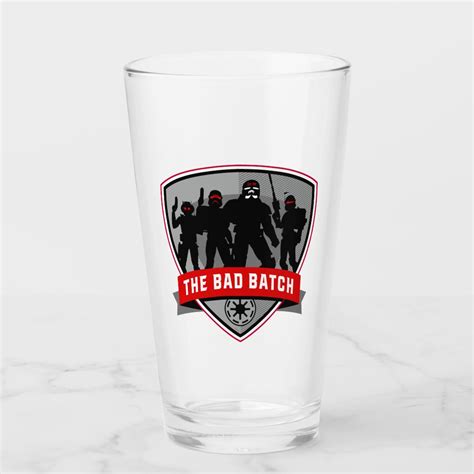 The Clone Wars Bad Batch Emblem Glass Zazzle