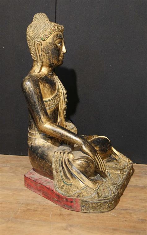 Visit our antique buddha statues gallery to see our large collection of buddha statues. Antique Carved Tibetan Buddha Statue Wood Gilt Buddhism 1930
