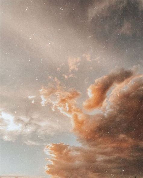 Aesthetic Sky Beige Pastel Old Film Clouds Pfp Profile Icon For You