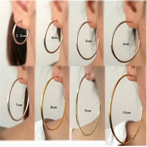 Hoop Earrings Size Chart