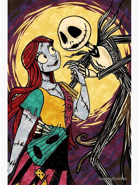 Jack And Sally Photographic Print For Sale By Gummydoodles Redbubble