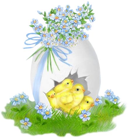 Easter chicks in Easter egg clip art | Easter graphics, Easter prints, Vintage easter cards