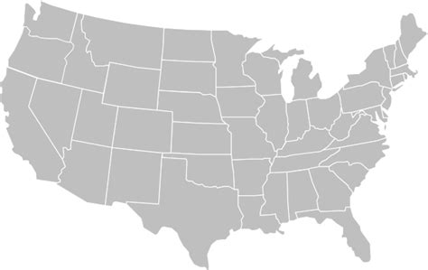 Map Of Usa Grey Topographic Map Of Usa With States