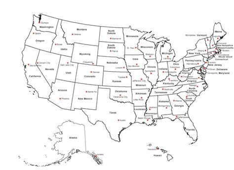 Printable Map Of Western States