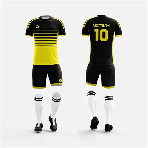 Soccer Black And Yellow Jersey - Jeffnstuff