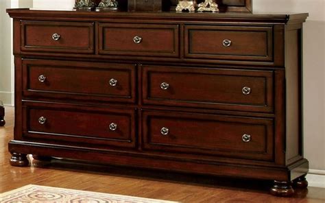 Paired with complementary pieces and lighter design elements, a bedroom designed with dark furniture offers an air of luxury. Northville Dark Cherry Bedroom Set from Furniture of ...