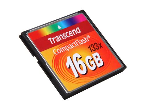 Transcend 16gb Compact Flash Cf Flash Card Model Ts16gcf133