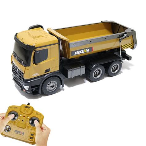 Huina Toys 1573 114 10ch Alloy Rc Dump Trucks Engineering Construction
