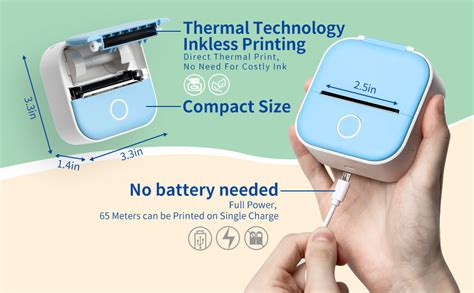 Phomemo T02 Portable Pocket Mini Thermal Printer Photo Label Sticker