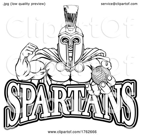 Spartan Golf Sports Mascot By Atstockillustration 1762666