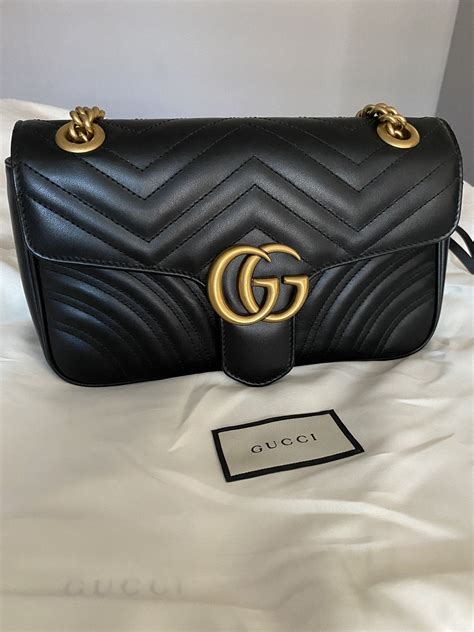 Reference Authentic Gucci Gg Marmont Small Matelasse Shoulder Bag In