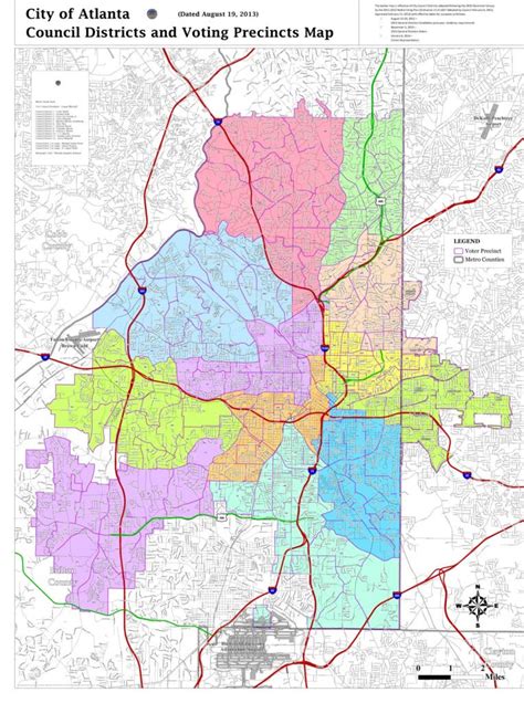 Atlanta Public Schools District Map Tourist Map Of English