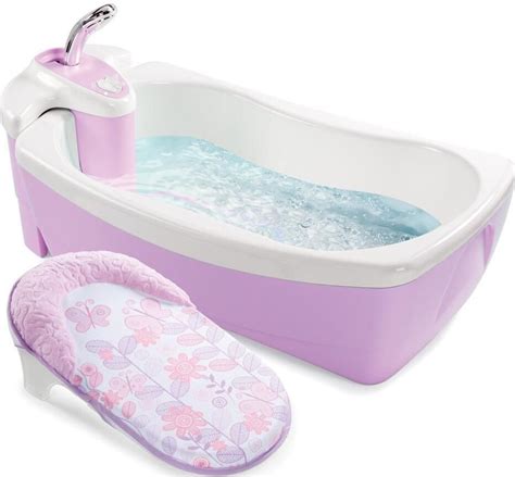 The sink faucet will shower baby while a baby is lying under a sink. Top 10 Baby Bath Tubs | eBay