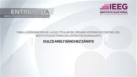 Entrevista Dulce Arely Sánchez Zárate YouTube