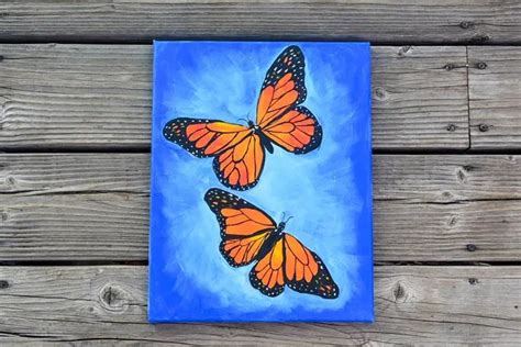 Paint A Butterfly Butterfly Art Painting Butterfly Painting Diy Art