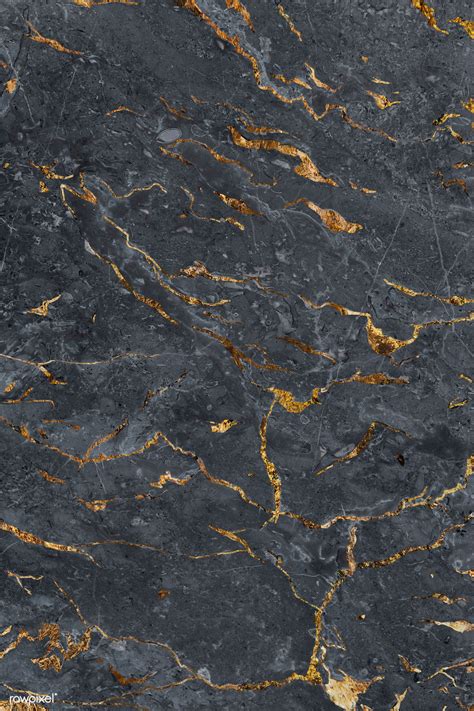 Gray Marble With Gold Highlights Texture Royalty Free