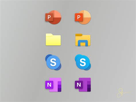 Alternative Explorations — New Microsoft Office Icons Remake By Steven