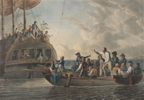 Mutiny On The Bounty The Mutineers Turning Lieutenant Bligh And Part