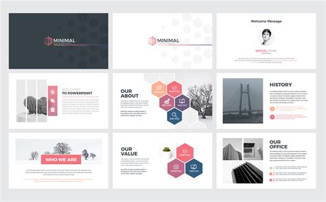 Clean Minimal Presentation Powerpoint Template Free Download Download