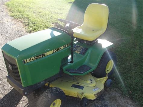 John Deere Hydro 185 Lawn Mower With Snowblower And Chains Wheels N
