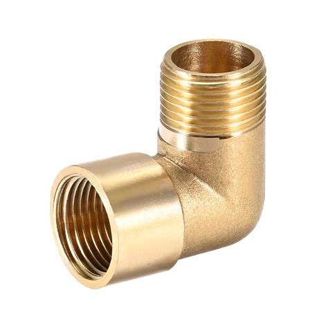 Uxcell Barb Hose Fitting Brass 90 Degree Elbow G38 Male X G38 Female