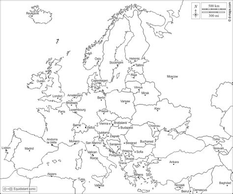 Mapa De Europa En Blanco Mapa Images