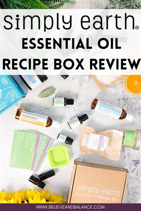 Simply Earth Essential Oil Recipe Box Review Essential Oil Recipes