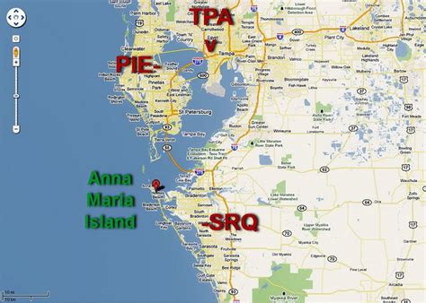 Anna maria island kayak map. Anna Maria Island location maps with near airports ...