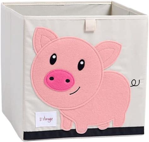 Canvas Toy Storage Box Pig Cynical Parent