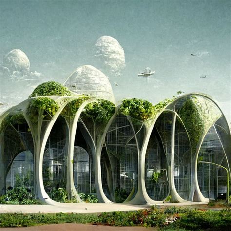 Organic Architecture Imagined Using Midjourney Ai Futuristic City Urban