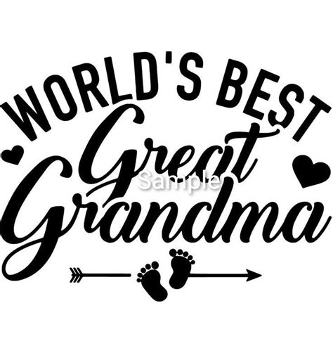Best Great Grandma Svg