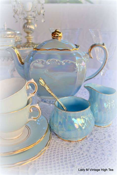 Tee Set Teapots And Cups Teacups Chocolate Pots China Tea Blue China China China Vintage
