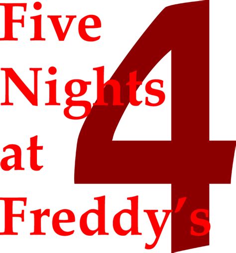 Logo For Five Nights At Freddys 4 By Redpandapaws Steamgriddb