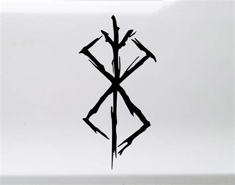 Berserk Rune Vinyl Decal Viking Rune Symbol Die Cut Sticker