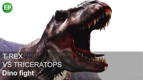 Dinosaur Fight T Rex Vs Triceratops Learn About Dinosaurs Dino Battle The Dinosaur Youtube
