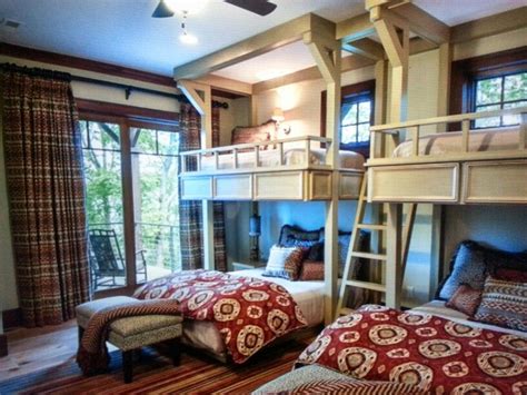 Bunk Room With Different Size Beds Love This Idea But Would Want A